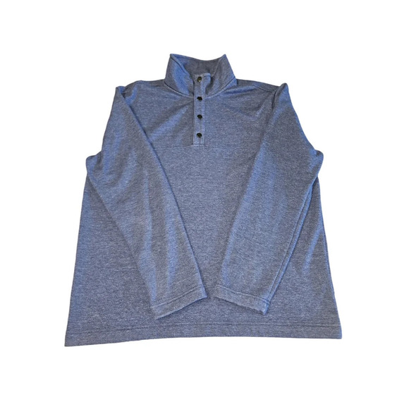 Banana Republic Men's Blue 1/4 Button Sweater Size XL - Picture 3 of 7